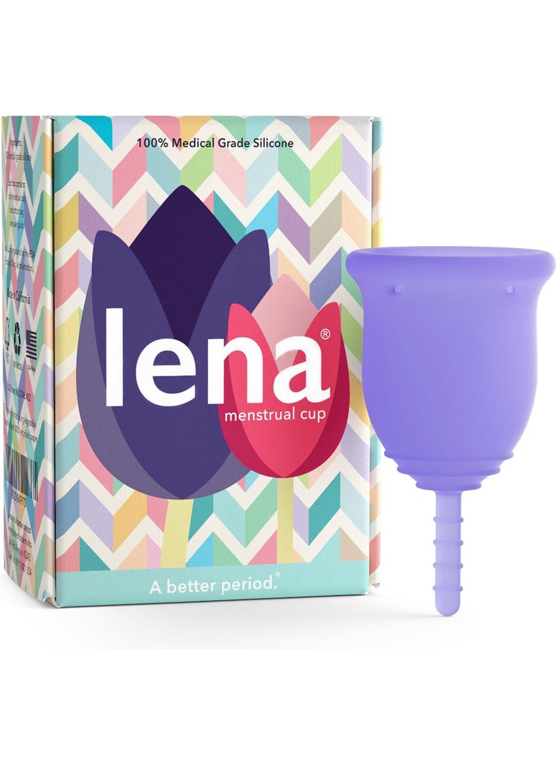 Lena Lena Menstrual Cups, Reusable Period Cup, Tampons, Period Underwear and Menstrual Pads Alternative, Feminine Care, FSA Eligible, Silicone Menstrual Cup, Made in USA, Small, Purple 