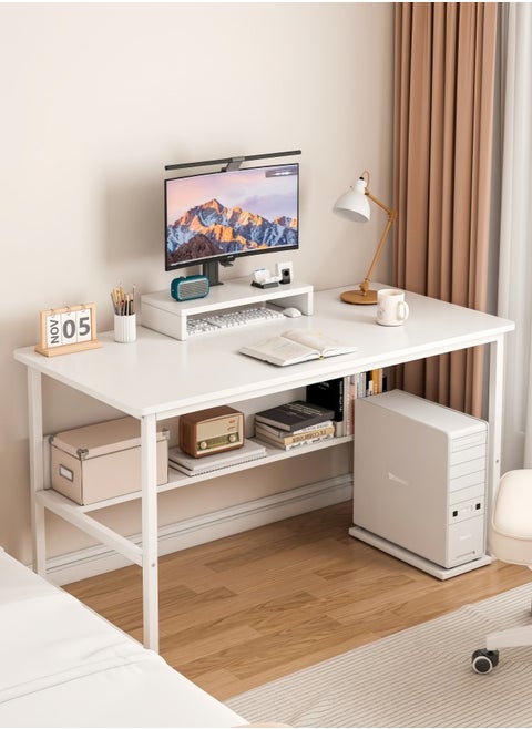 Study Desk with Stand Writing Desk Table Computer Table with Bookshelf for Home Office Desks & Workstations 110*50*72 CM