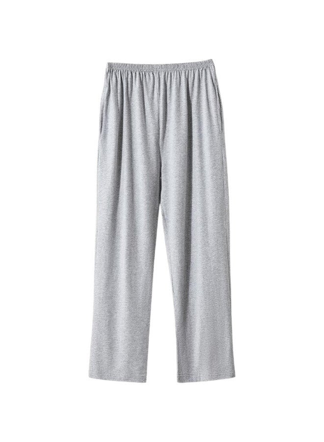 Your Sun Yiershuang [100% Pure Cotton] Men'S Pajamas, Solid Color Sleep Pants, Comfortable And Versatile Long Pants For Autumn And Winter, Suitable For Outdoor Wear, Home Loungewear - Image 3