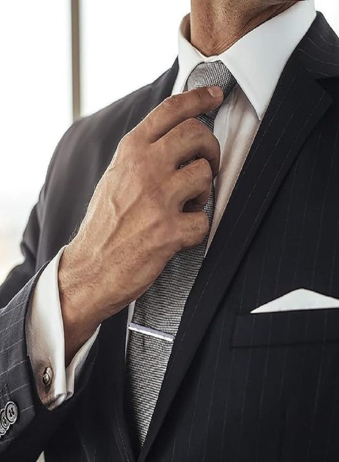 MOSPROS 4 Pack Men’s Tie Clip Set with Gift Box – Formal Metal Tie Pins for Suit & Shirt | Classic Fashion Tie Bar Accessory for Business, Wedding, Office - Image 5