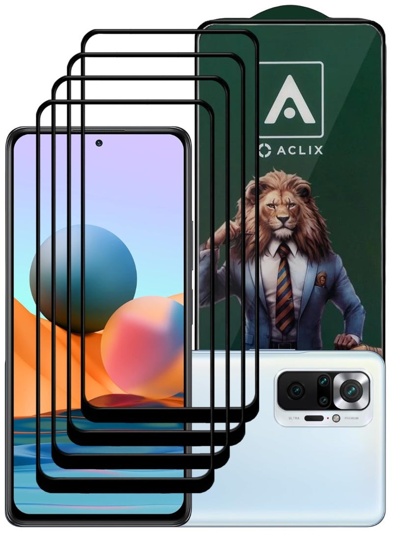 ACLIX 4 Pieces Antistatic ESD Dustproof Premium Quality High Definition Tempered Glass Screen Protector Designed For Xiaomi Redmi Note 10 Pro - Image 1