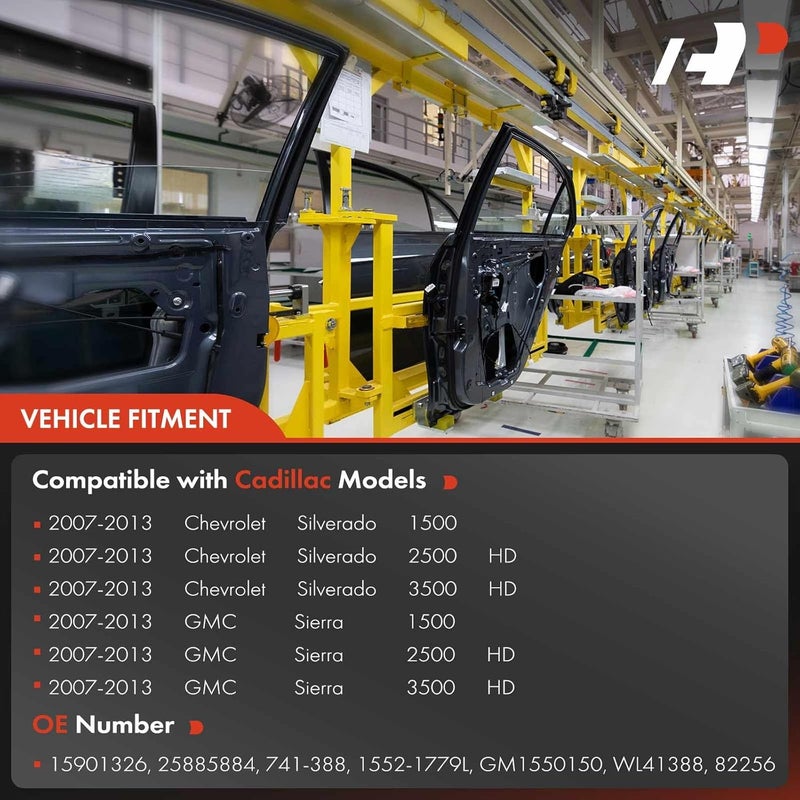 A-Premium Power Window Regulator with Motor for Chevrolet Silverado & GMC Sierra 2007-2013 Rear Left Driver Side - Image 3