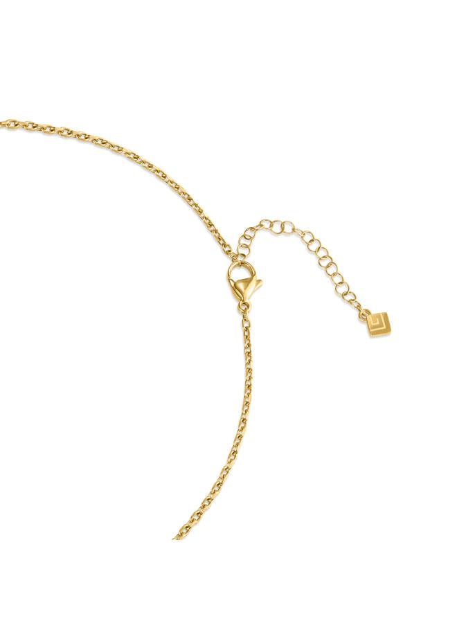 Guy Laroche Kim Yellow Gold Plated Stainless Steel Pendant Necklace for Women - Image 3