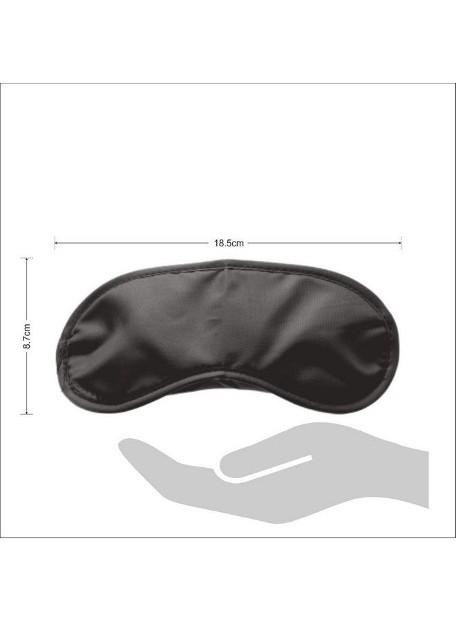 GUBB Eye Mask For Sleeping With Adjustable Strap Soft Sleeping Mask Blind Fold For Smooth & Comfortable Sleep Travelling Sleep Mask Pad For Girls Sleeping Eye Mask Blind Folds For Sleeping Black - Image 4