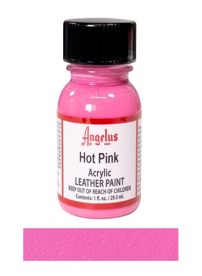 Angelus Angelus Brand Acrylic Leather Paint Water Resistant 1 oz - Select Your Color (#186 Hot Pink) - Image 2
