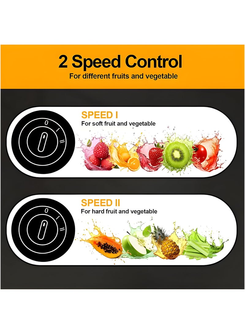 دينكس عصارة الفواكه DX2071 - أطلق العنان لتغذية نقية ونكهة مميزة مع محرك قوي بقوة 800 واط وتصميم سهل الاستخدام للحفاظ على نضارة يومية - Image 5