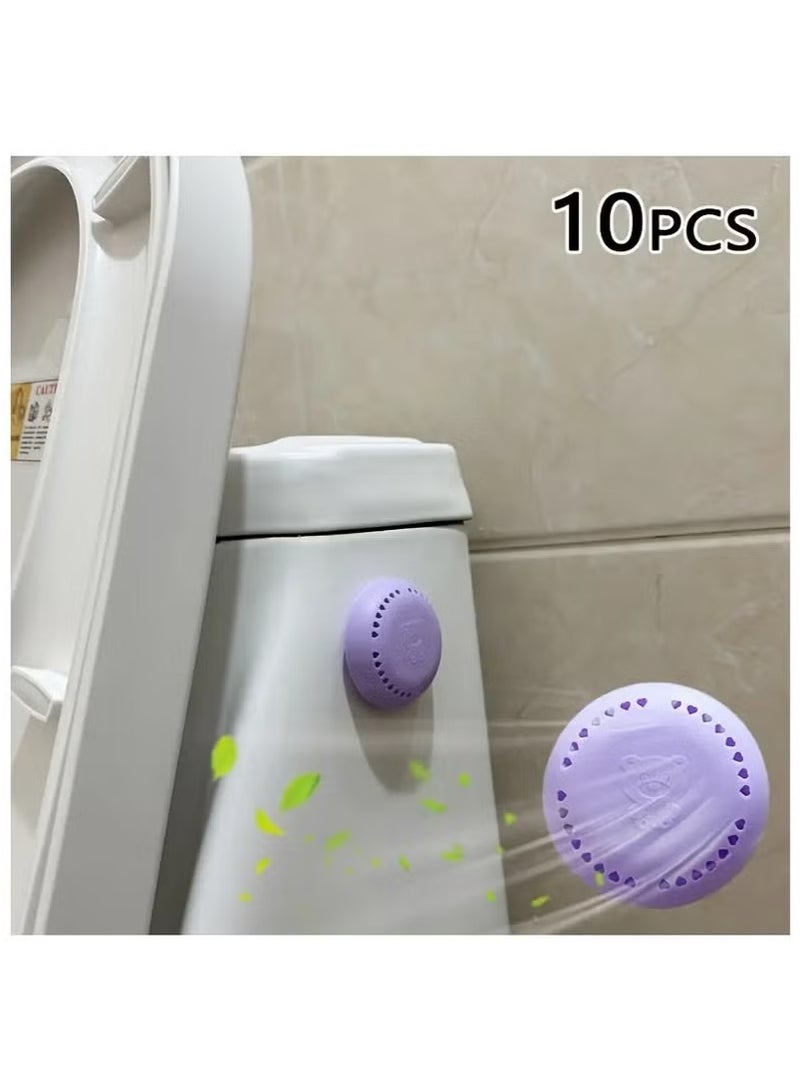 10pcs Lavender Scented Air Freshener Tablets - Long-Lasting Odor Eliminator for Home, Car, Bathroom, Closet & Wardrobe - Compressed Solid Deodorizer with Extra Shell - Image 5