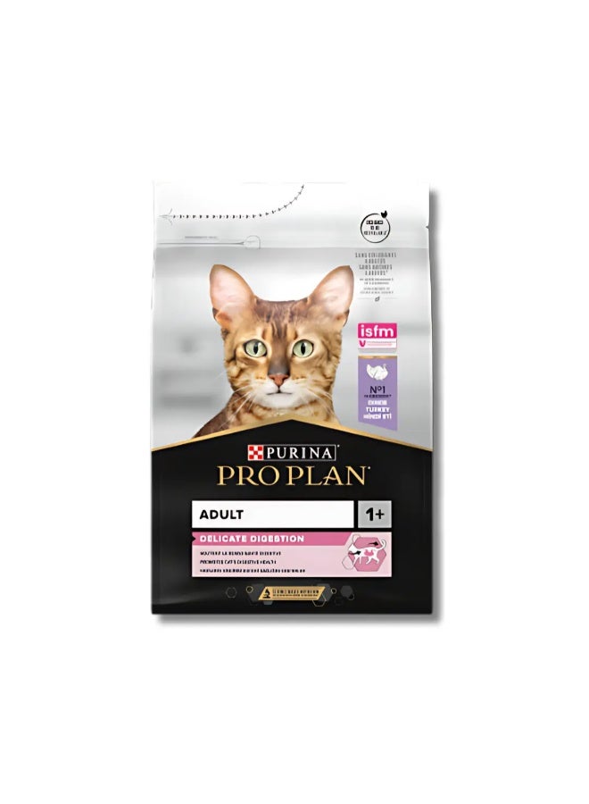 PURINA PRO PLAN ADULT DELICATE DIGESTION TURKEY DRY CAT FOOD 10kg