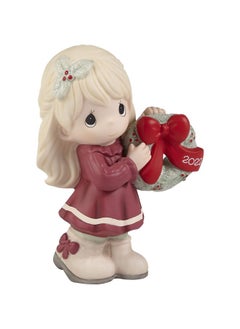 Precious Moments 221001 May Your Christmas Wishes Come True 2022 Dated Bisque Porcelain Figurine  - Image 3