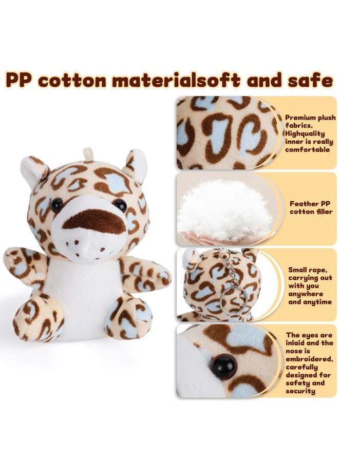 cideny Small Stuffed Animal Bulk - 12 Cute & Cuddly Small Plush Toys, 4.5 Inch Fluffy Stuffies, Animals Keychain Decoration, Carnival Prizes, School Gifts, Valentine's Day and More - Image 3