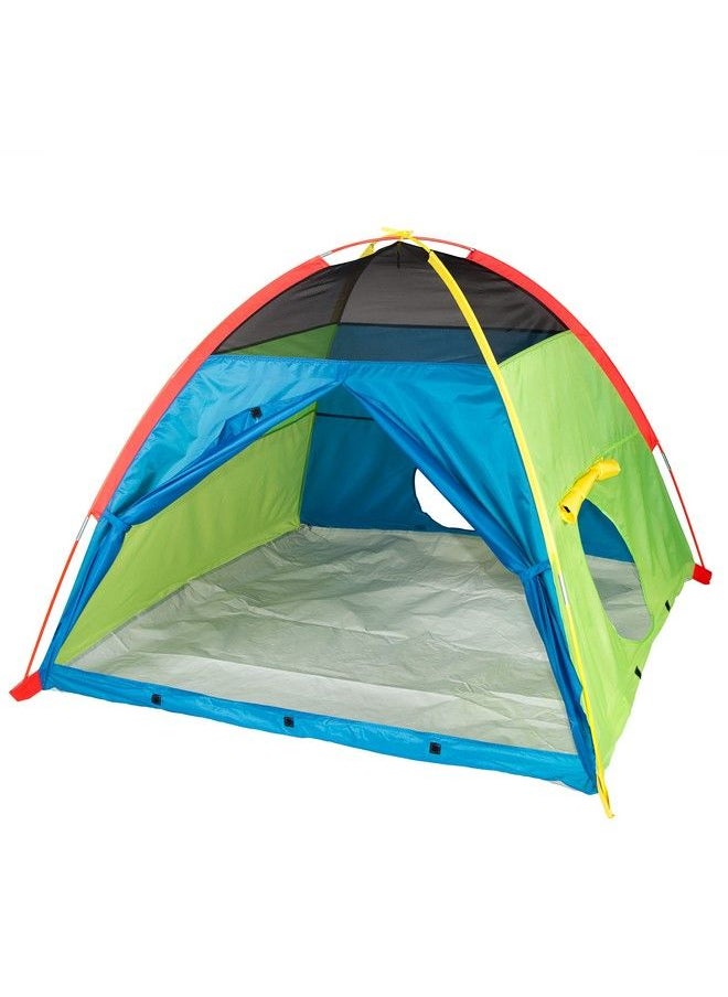 Pacific Play Tents - 40205 Kids Super Duper 4 Kid Dome Tent Playhouse 58" X 58" X 46" - Image 1
