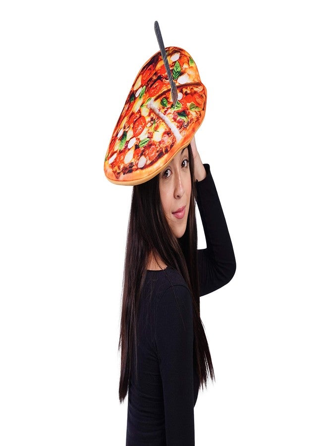 PGOND Adults Food Hats Funny Pizza Hats Adult Crazy Hat for Party - Image 1