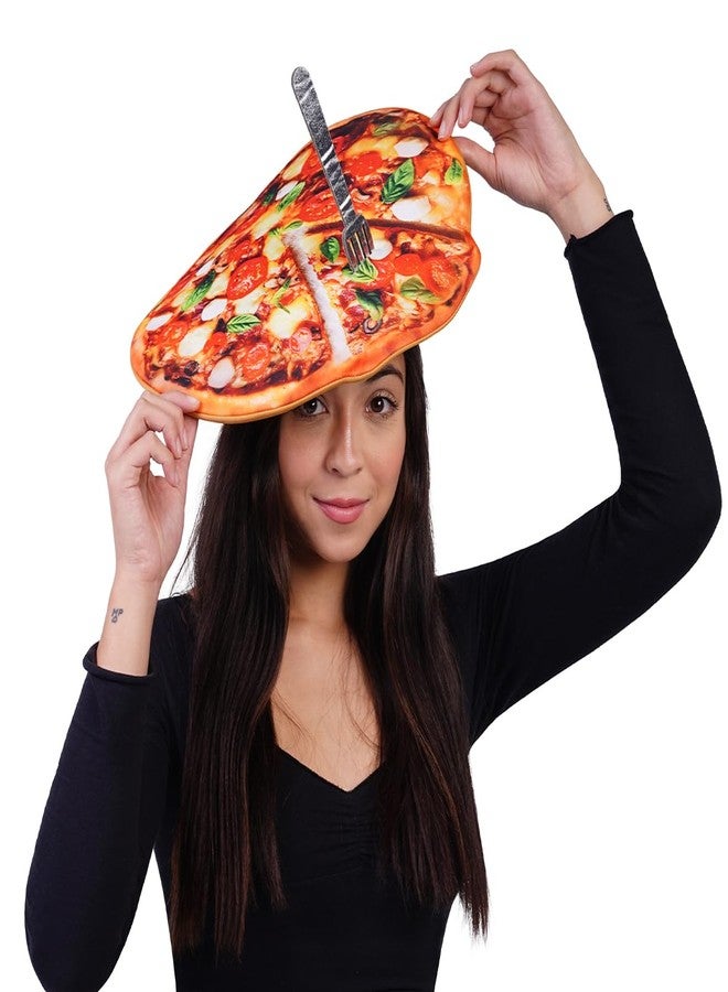 PGOND Adults Food Hats Funny Pizza Hats Adult Crazy Hat for Party - Image 3