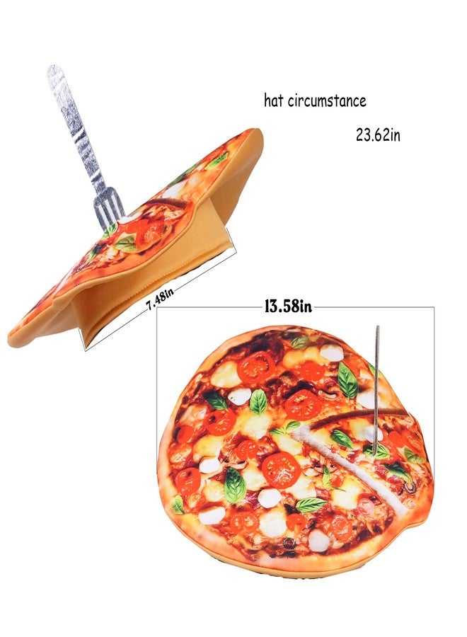 PGOND Adults Food Hats Funny Pizza Hats Adult Crazy Hat for Party - Image 5