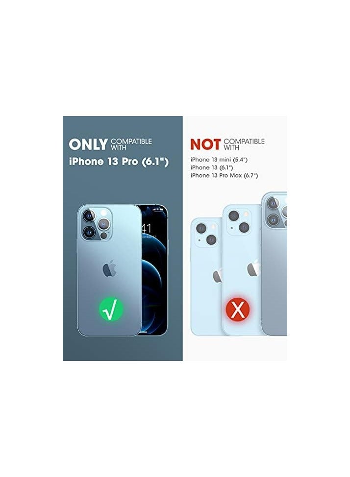 SUPCASE [Unicorn Beetle Edge Pro Series] Case Designed For iPhone 13 Pro, 6.1" (2021 Release), Slim Frame Case With TPU Inner Bumper & Transparent Back, With Built-in Screen Protector - Black - Image 2