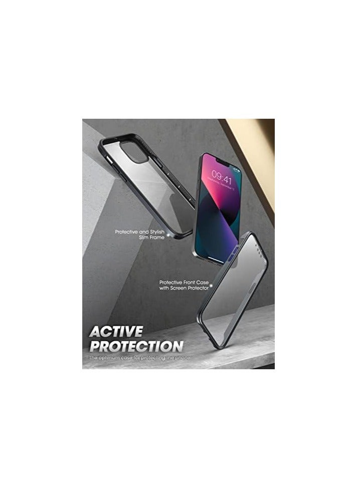 SUPCASE [Unicorn Beetle Edge Pro Series] Case Designed For iPhone 13 Pro, 6.1" (2021 Release), Slim Frame Case With TPU Inner Bumper & Transparent Back, With Built-in Screen Protector - Black - Image 3