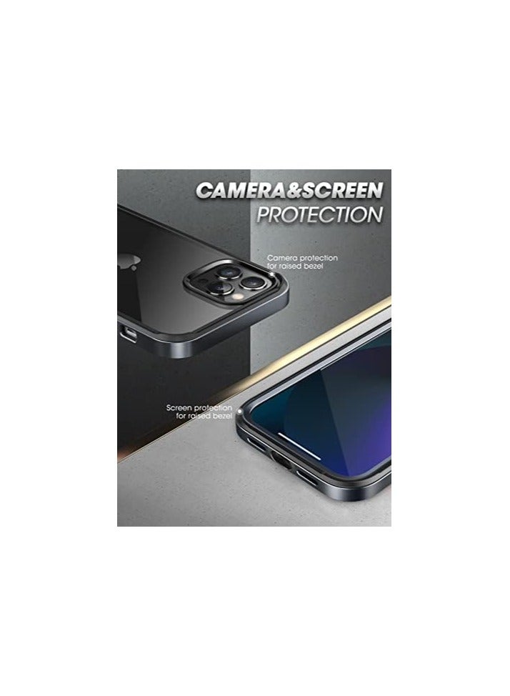 SUPCASE [Unicorn Beetle Edge Pro Series] Case Designed For iPhone 13 Pro, 6.1" (2021 Release), Slim Frame Case With TPU Inner Bumper & Transparent Back, With Built-in Screen Protector - Black - Image 4