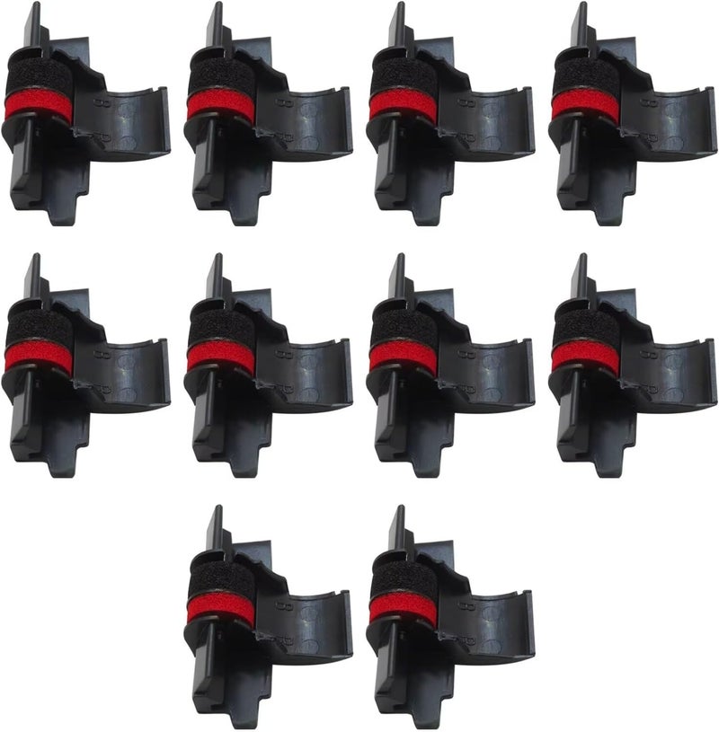 10 Pack Replacement For IR40T IR-40T CP13 MP-12D Calculator Ink Roller Printer Ribbons use For Canon Sharp EL-1750V, EL-1801V and More(Black/red, Individually Sealed) - Image 5