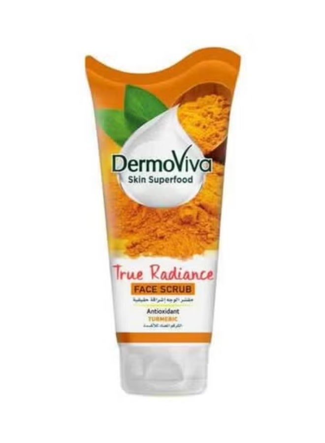 DermoViva True Radiance Turmeric Face Scrub 150ml - Image 1