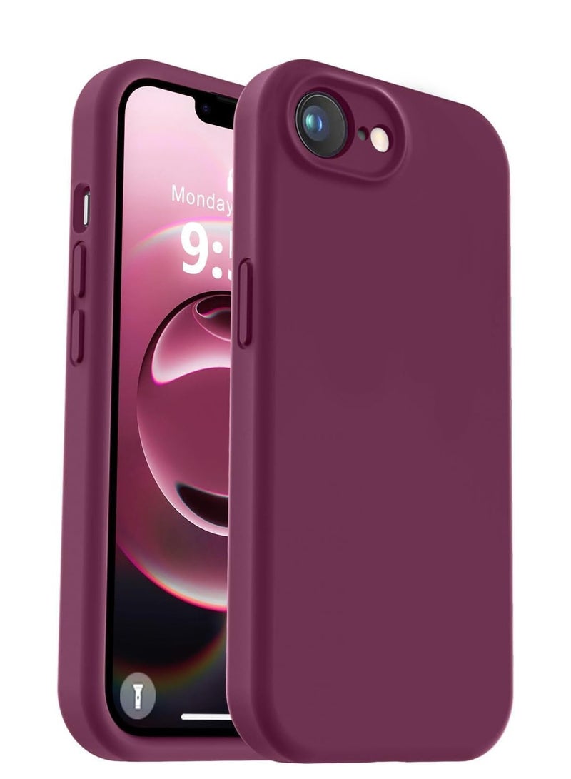 ELTRAZONE Liquid Silicone Case for iPhone 16e (6.1-Inch) – Soft Anti-Scratch Shockproof Protective Cover with Camera Protection, Microfiber Lining, Durable Slim Lightweight Design, Anti-Fingerprint Grip Case – Marron Color - Image 1