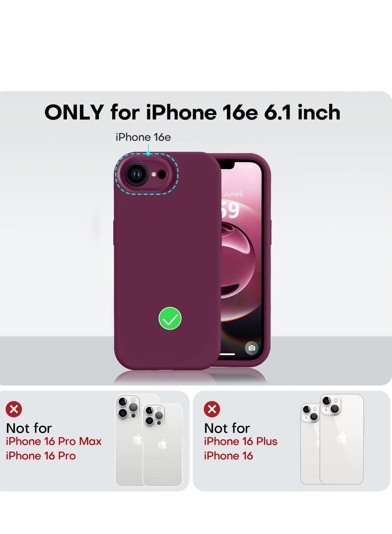 ELTRAZONE Liquid Silicone Case for iPhone 16e (6.1-Inch) – Soft Anti-Scratch Shockproof Protective Cover with Camera Protection, Microfiber Lining, Durable Slim Lightweight Design, Anti-Fingerprint Grip Case – Marron Color - Image 5