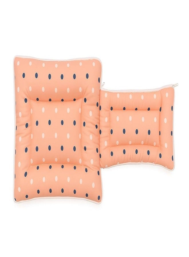 DADDY - G 3-in-1 NewBaby Bed & Sleeping Bag for Newborn | Portable Cotton Baby Bedding Set | Unisex Carry Nest & Baby Holder for New Born | Soft & Lightweight Infant Sleep Bag (Peach Dot) - Image 3