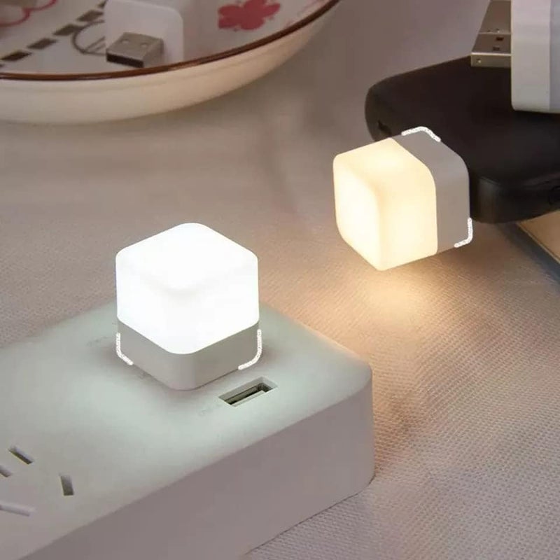 Revwd - Mini LED Light, Flexible USB Ambient Light, Mini USB LED Light, Portable Car Bulb for Bedroom, Bathroom & Kitchen Use | Plug in Night Light Bulb (Warm White) Set of -5 - Image 5