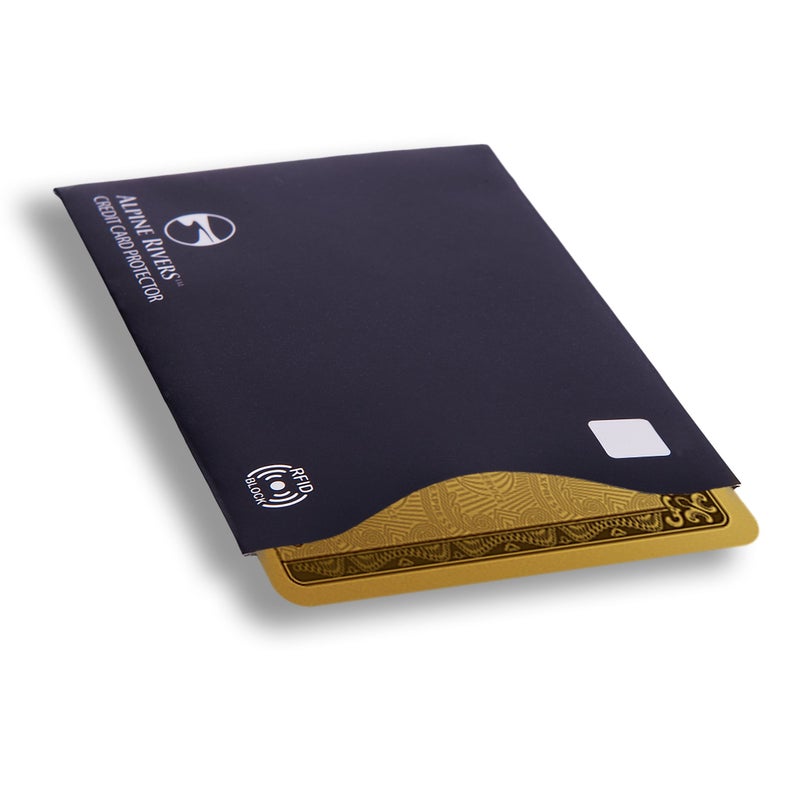 Alpine Rivers 18 RFID Blocking Sleeves Set: 14 Credit Card Holders and 4 Passport Protectors - Premium Identity Theft Protection for Men & Women. Slim Design Fits Wallets & Purses - Image 2