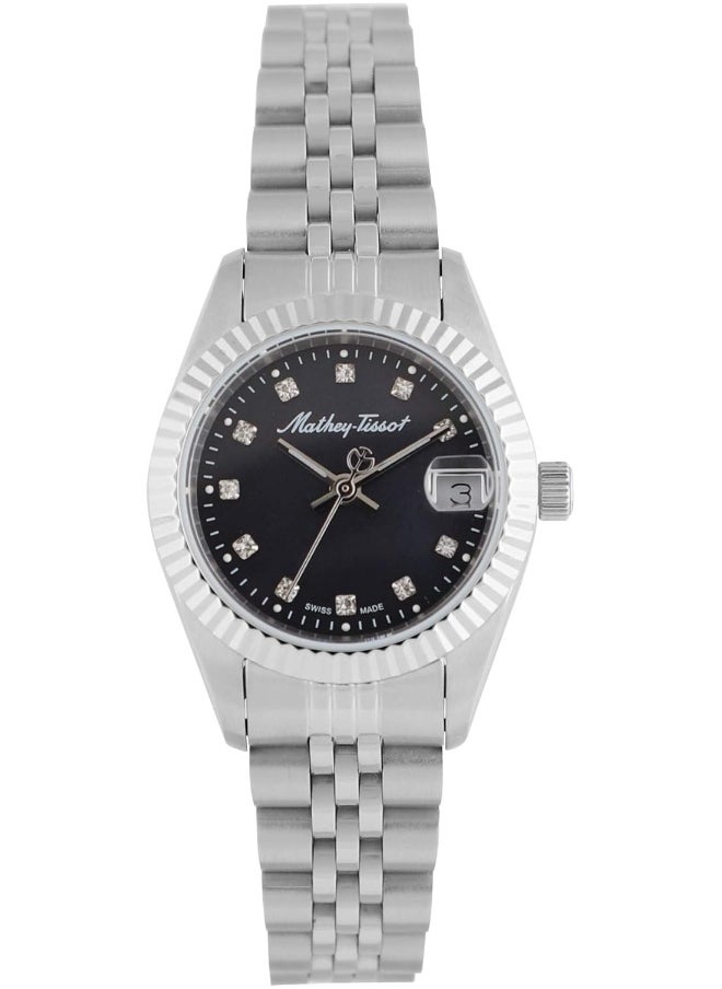 Mathey-Tissot Mathey-Tissot Mathy II Quartz Black Dial Ladies Watch D710AN  - Image 1