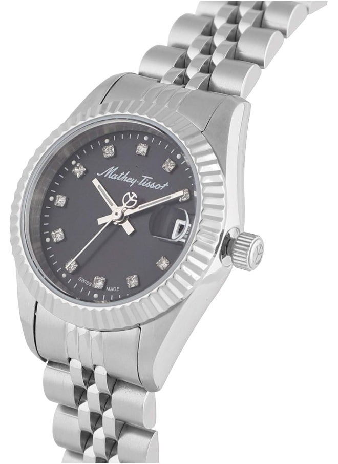 Mathey-Tissot Mathey-Tissot Mathy II Quartz Black Dial Ladies Watch D710AN  - Image 2