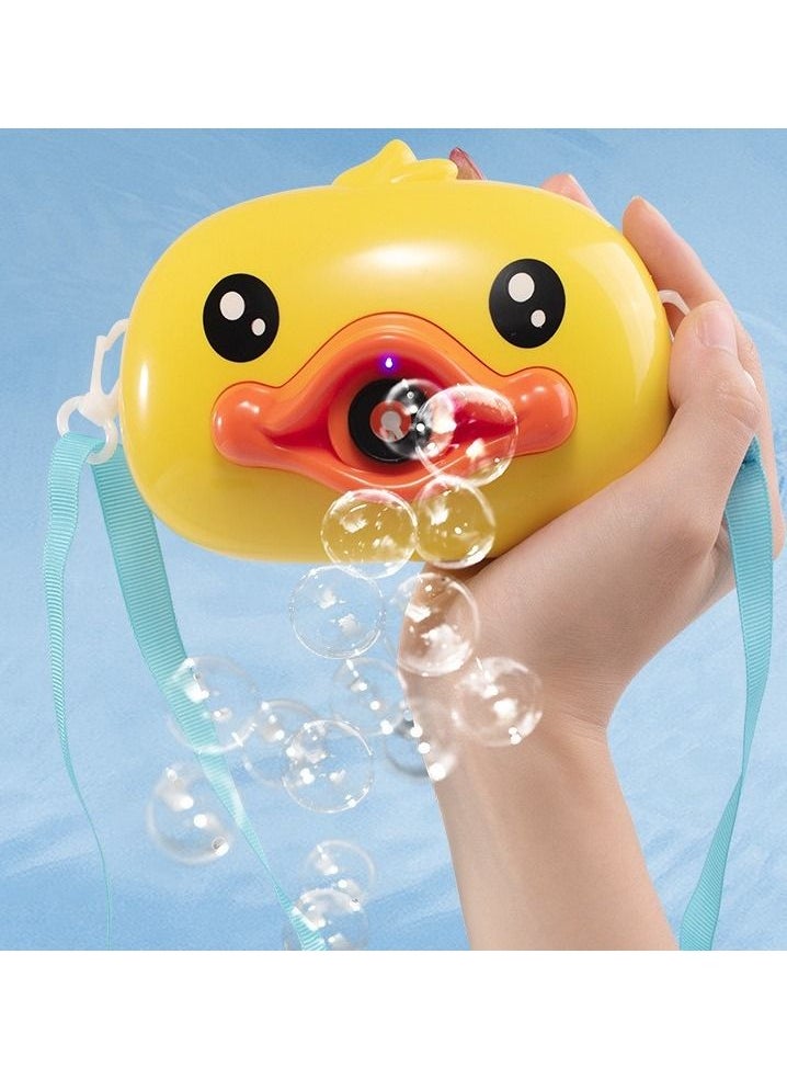 PRIME - Bubble Maker Bubble Machine Automatic Funny Cartoon Animal Soap Children Camera Bath Wrap Machine Toys with Music and Light For Kids - Image 1