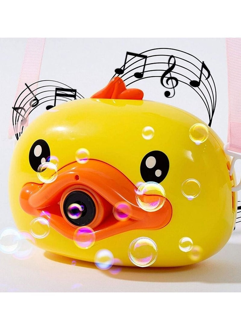 PRIME - Bubble Maker Bubble Machine Automatic Funny Cartoon Animal Soap Children Camera Bath Wrap Machine Toys with Music and Light For Kids - Image 1