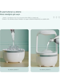Qasul Cute 500ML Anti Gravity Water Drop Humidifier Diffuser Steam Machine Lovely Humidifier LED Lighted Aroma D  - Image 3