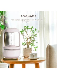 Qasul Cute 500ML Anti Gravity Water Drop Humidifier Diffuser Steam Machine Lovely Humidifier LED Lighted Aroma D  - Image 4