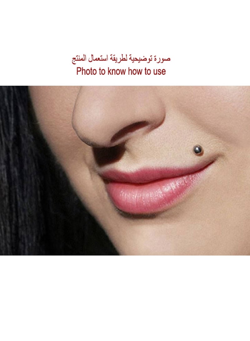 X8 BODY HARDWARE 2pc Stainless steel 316L lip ring jet black Siam - Image 3