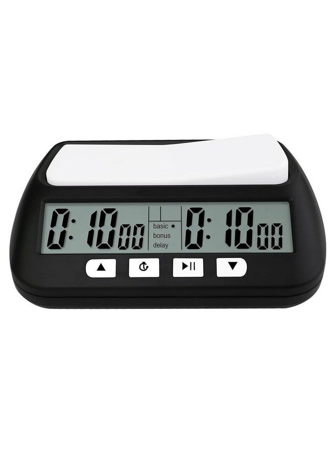 ZIBUYU® Digital Chess Clock Timer,Chess Timer for Board Games,Professional Chess Timer with Bonus Delay Count Down Up Function,Batteries Not Included