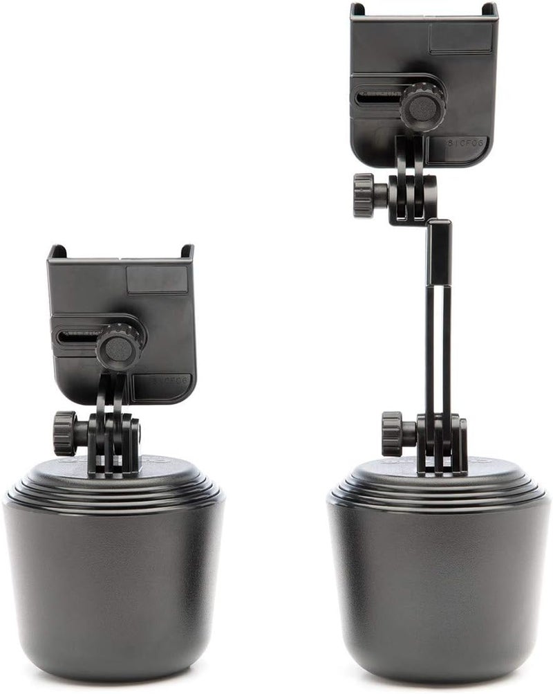 WeatherTech حامل الهاتف CupFone Two View مع امتداد لحامل أكواب قابل للتعديل عالمي للسيارات والشاحنات - أفضل تصميم لآيفون والهواتف الذكية - مقابض بلاستيكية سوداء - Image 4