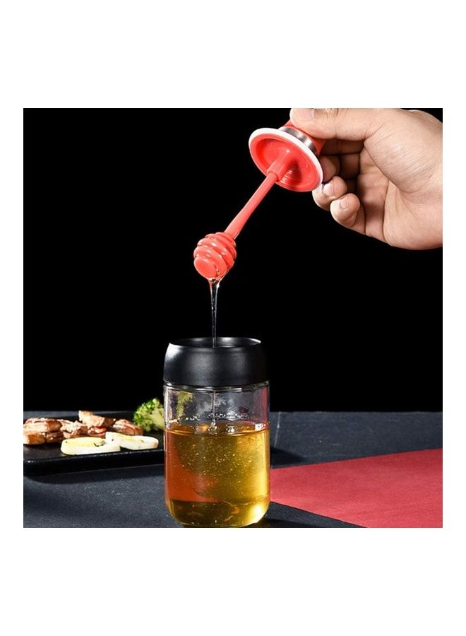 NIBEMINENT 3-Piece Transparent Glass Condiments Jar Multicolour - Image 3