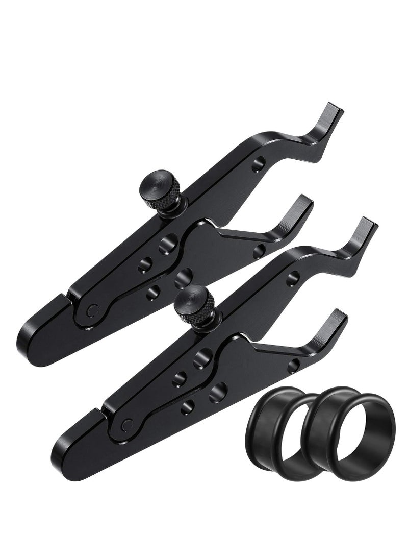 SYOSI 2 PCS Throttle Lock, Motorcycle Throttle Lock, Universal Throttle Assist Wrist/Hand Grip Lock Clamp with Silicone Ring Protect Fits Most Any Bike Durable Lightweight Aluminum Alloy  - Image 1