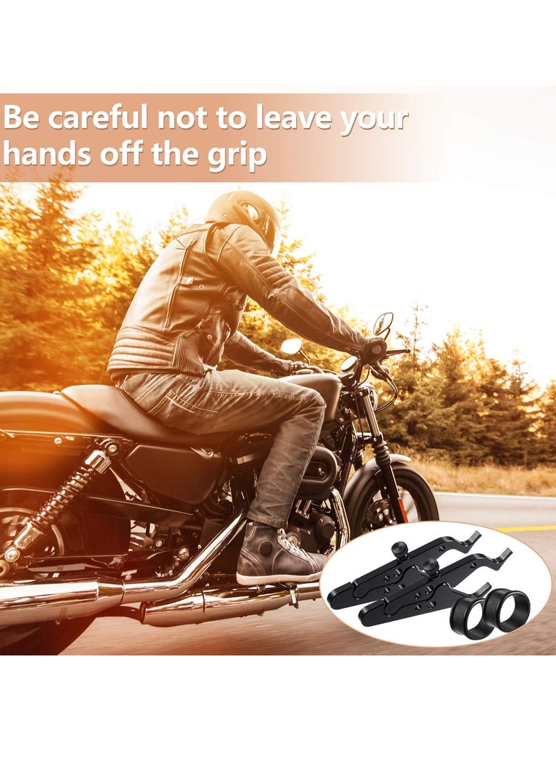 SYOSI 2 PCS Throttle Lock, Motorcycle Throttle Lock, Universal Throttle Assist Wrist/Hand Grip Lock Clamp with Silicone Ring Protect Fits Most Any Bike Durable Lightweight Aluminum Alloy  - Image 4