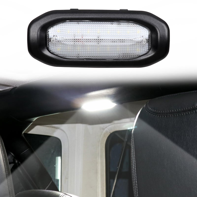 BESTAOO LED Dome Lights for Jeep Wrangler JLGladiator JT 20182023 6500K White Rear Interior Lights with Push Button Replacement Cabin Reading Light Kit for 24 Door Models