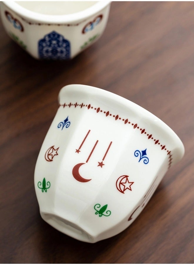 Star Moon Ceramic Coffee Mug,Arabic Coffee Cup - Image 4