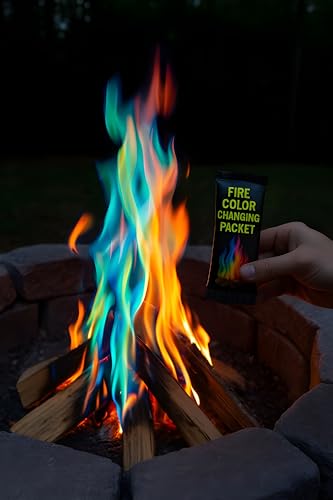 Bexter Magic Campfire Fire Color Changing Packets – 12 Pack (25g Each) – Rainbow Magical Flames for Fire Pits, Bonfires, Fireplaces – Indoor & Outdoor Use – Camping Accessory for Wood Fires - Image 5