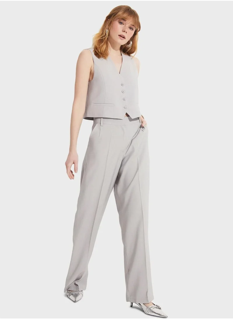 JUNE Waistcoat & High Waist Pants Set