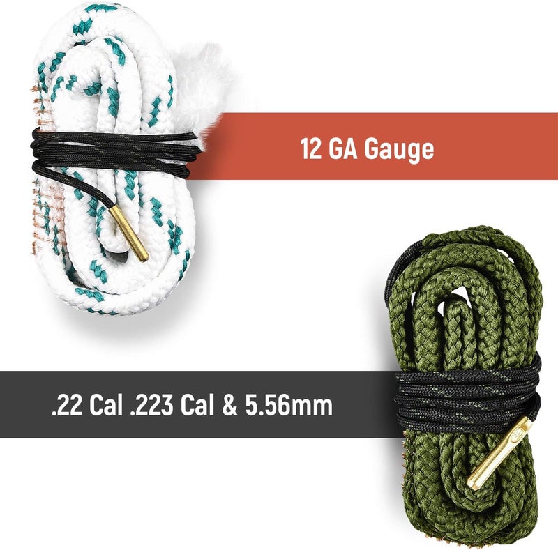 EZshoot Bore Cleaner, Gun Cleaner for .223 5.56mm/.22/9mm/.380/12 GA/.30/.308/.44 Cal and Others More Calibers, Reusable and Compact Bore Cleaner - Image 2