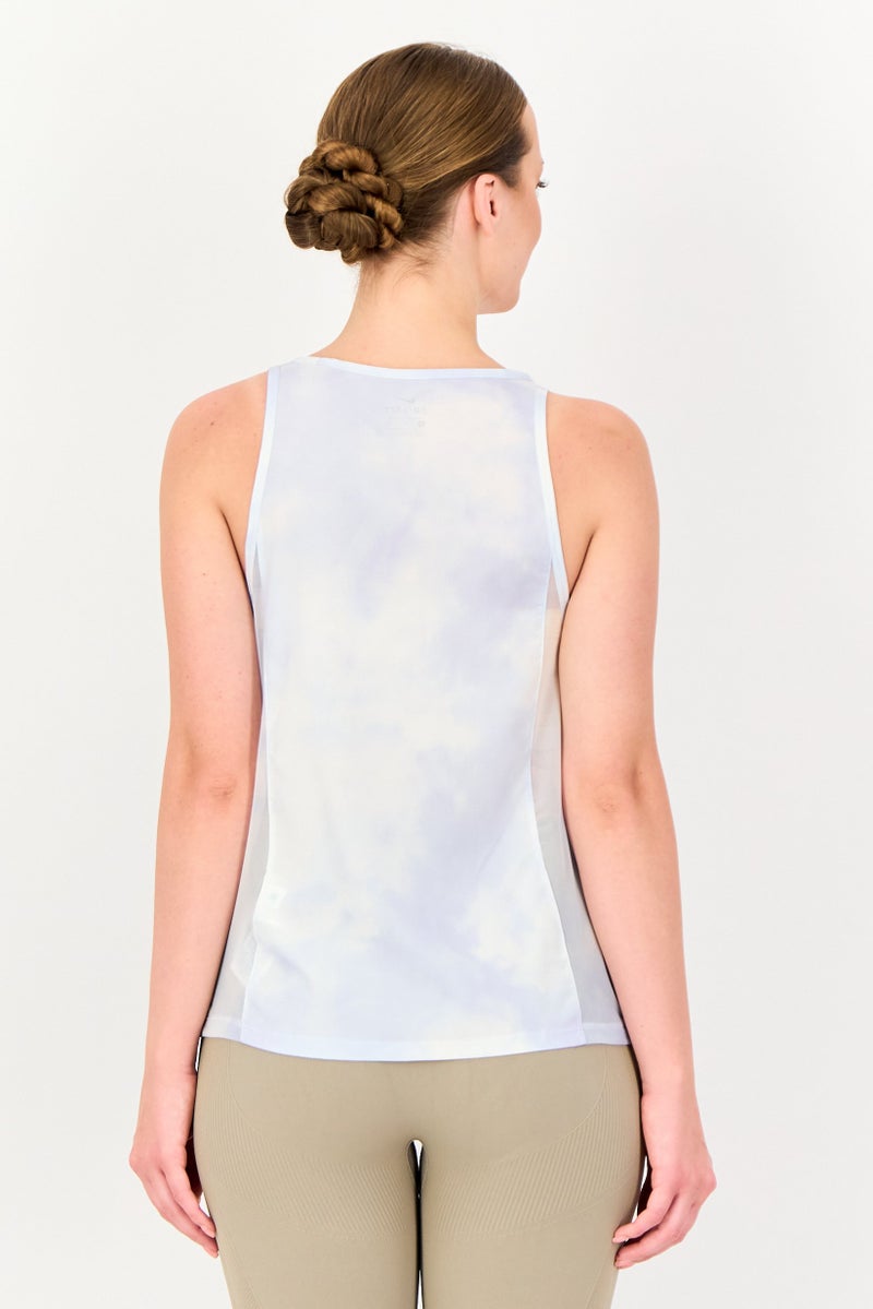 Nike Women Standard Fit Sleeveless Running Tank Top, Multicolor - Image 4