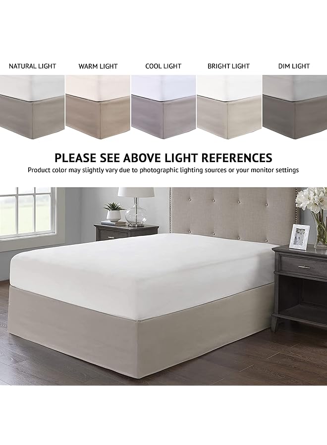madison park Simple Fit Bedskirt Khaki Model:Mp11 5368 - Image 2