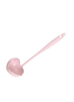 Thoraya Straining Ladle Pink Simple 2 in 1 Durable Sturdy Spout Design Hanging Hole Soup Strainer Ladle for Hotpot Cooking Kitchen  - Image 2