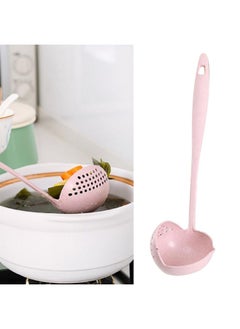 Thoraya Straining Ladle Pink Simple 2 in 1 Durable Sturdy Spout Design Hanging Hole Soup Strainer Ladle for Hotpot Cooking Kitchen  - Image 5