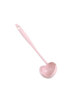 Thoraya Straining Ladle Pink Simple 2 in 1 Durable Sturdy Spout Design Hanging Hole Soup Strainer Ladle for Hotpot Cooking Kitchen  - Image 3